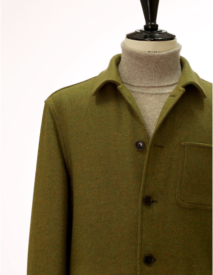 chaqueta tweed verde – bgb