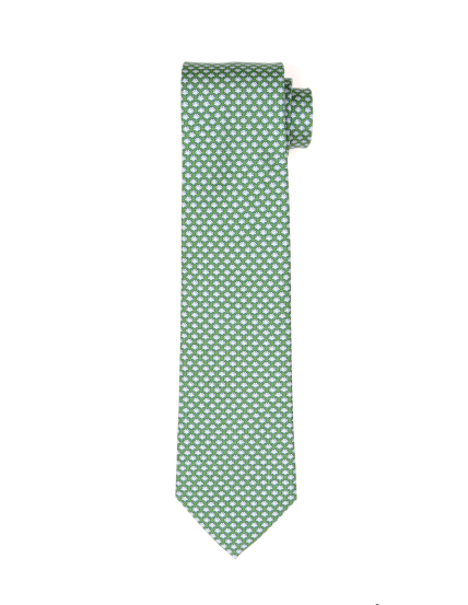 Corbata conchas Verde/azul