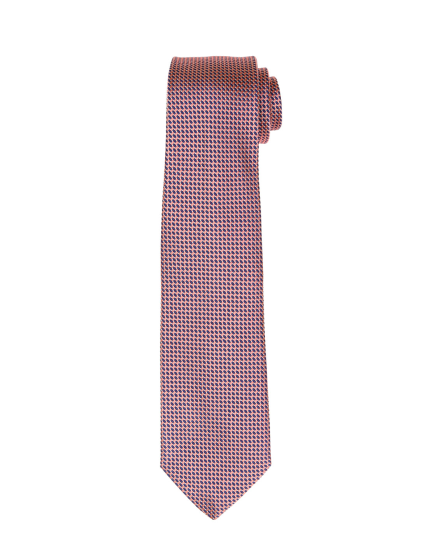 Corbata liso guion Azul/rosa