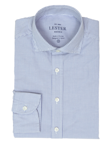 Camisa sport oxford raya media Azul