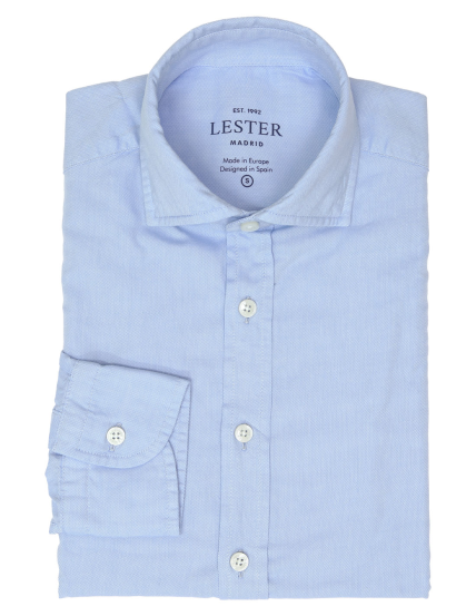 Camisa oxford lisa Azul