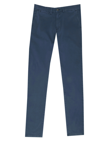 Pantalón chino gabardina lavado Azul