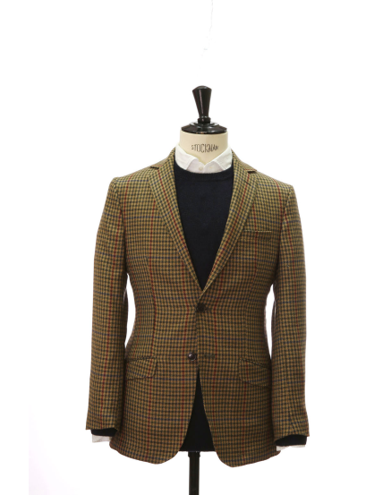 Chaqueta tweed cashmere durham Verde