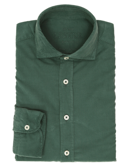 Camisa micropana tintada Verde oscuro