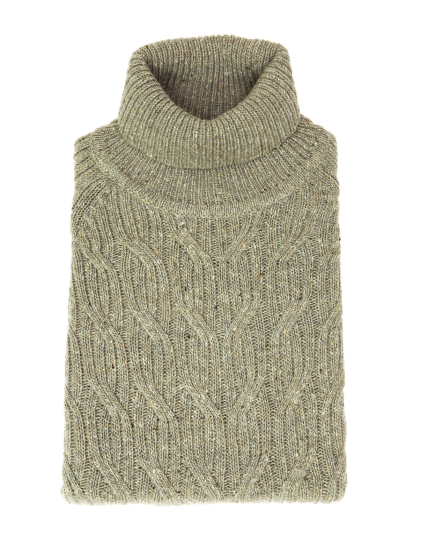 Jersey c. vuelto cashmere lana Beige