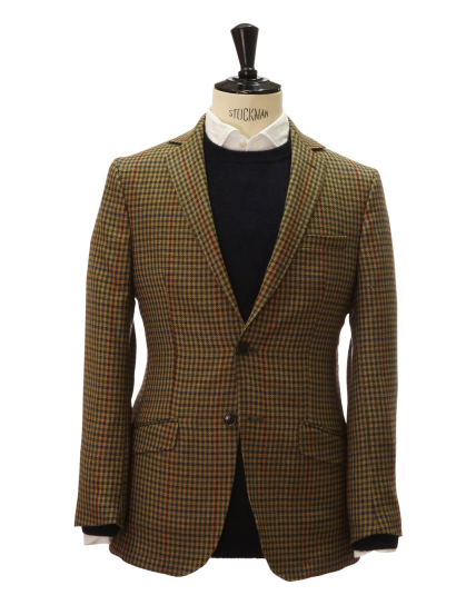 Chaqueta tweed cashmere durham Verde