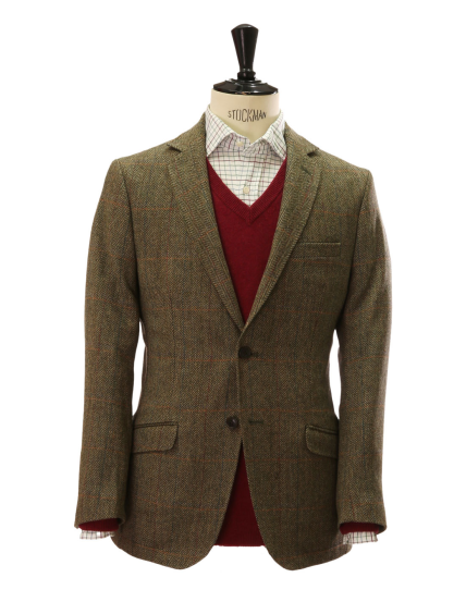 Chaqueta tweed dorset Verde