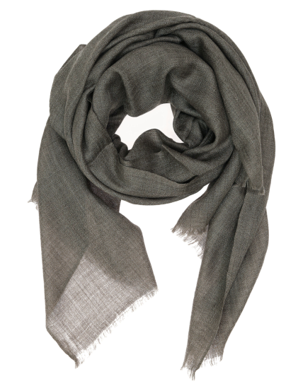 Pashmina 100% cashmere Gris oscuro