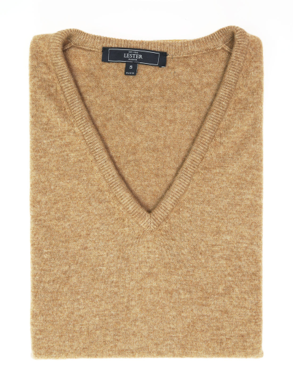 Jersey cashmere pico Beige