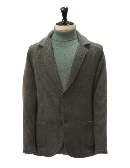 Cardigan  ojo de perdiz Gris