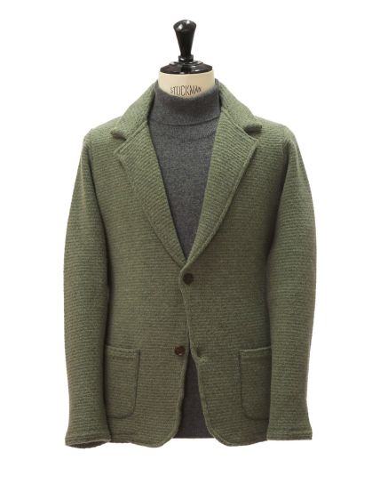 Cardigan  ojo de perdiz Verde