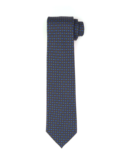 Corbata clasico shappe Burdeos/azul