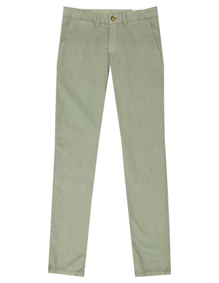 Pantalón canvas tencel Verde