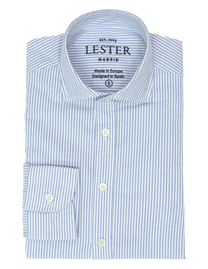 Camisa sport oxford raya par Azul