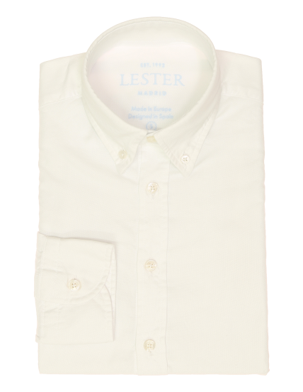 Camisa sport oxford liso Blanco